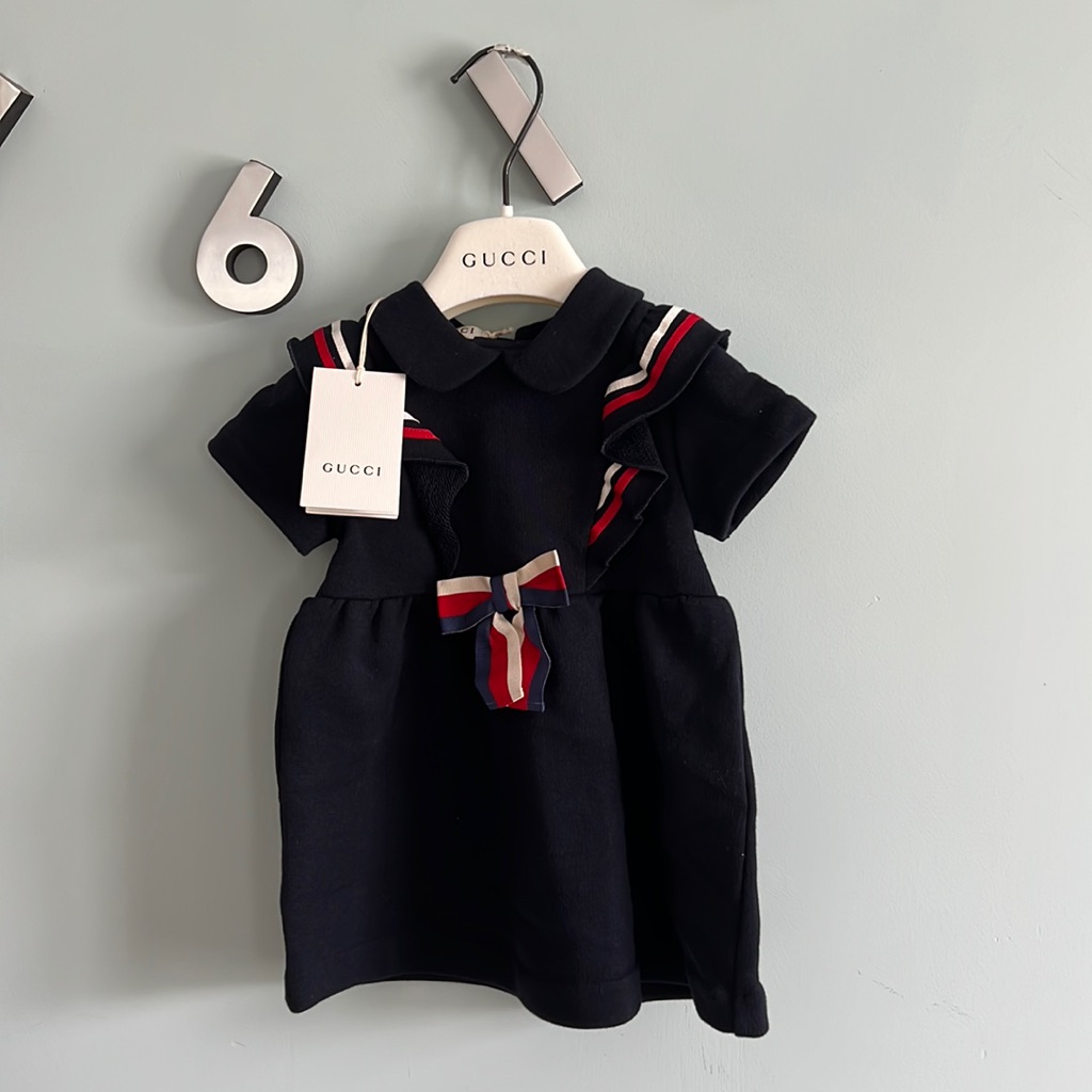 Gucci Dress For A Girl 9-12 M Color Dark Blue